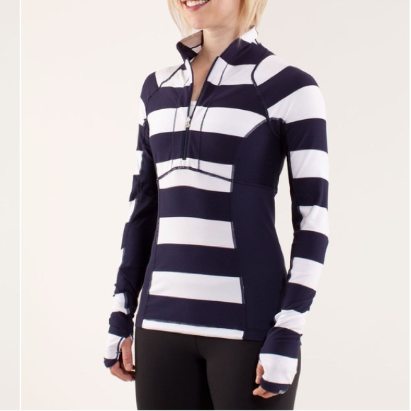 lululemon athletica Tops - LuLuLemon Run Switch Back 1/2 Zip Size 12